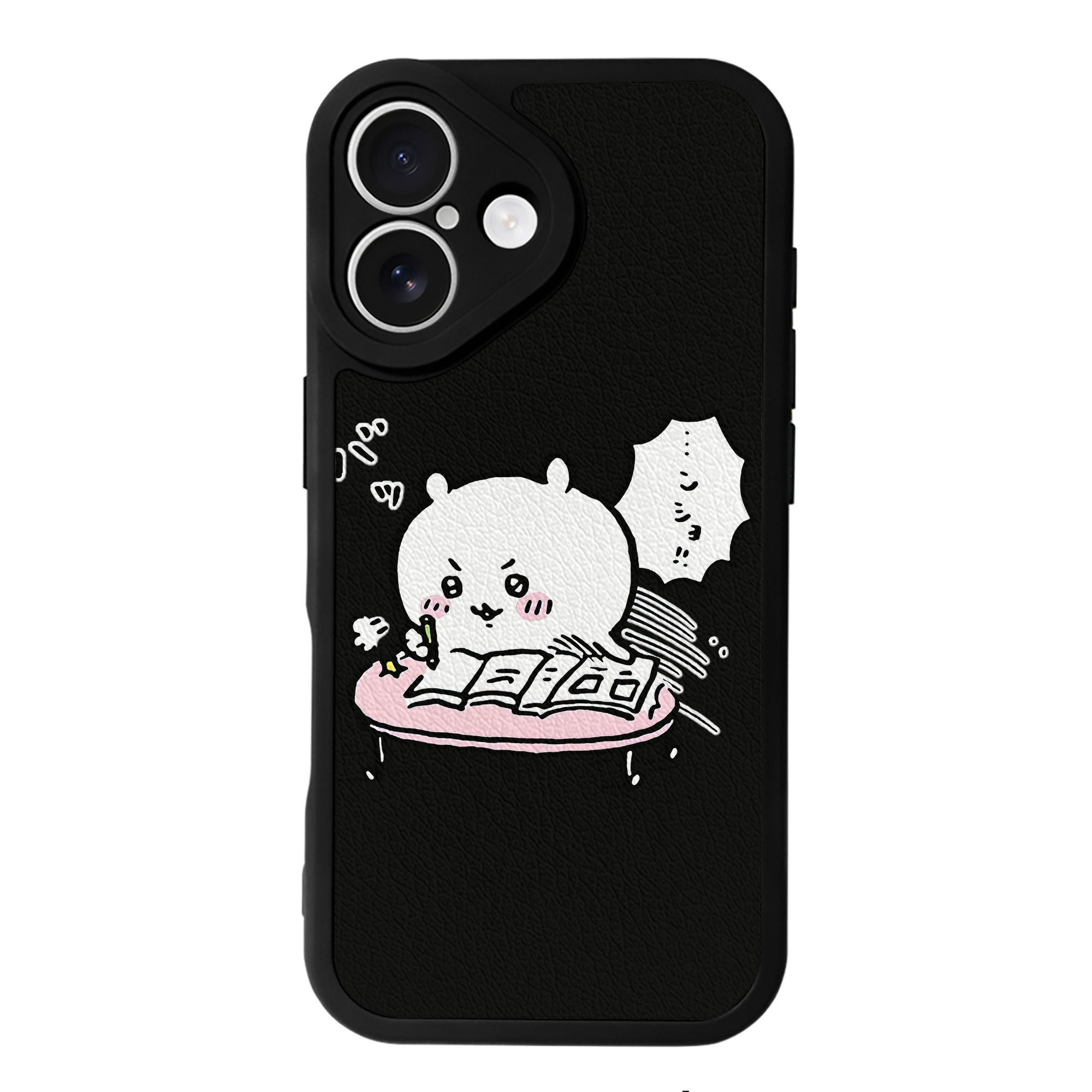 （画像用） ちいかわ ちいかわ Chii-kawa chiikawa 【iPhone 16シリーズ対応】シリコンスマホケース（レザー調） 材質：シリコン